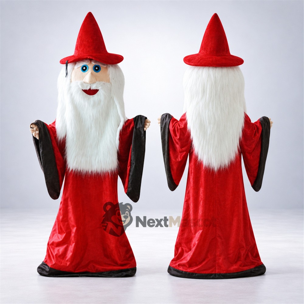 Wizard Mascot Costume - Red Robe
