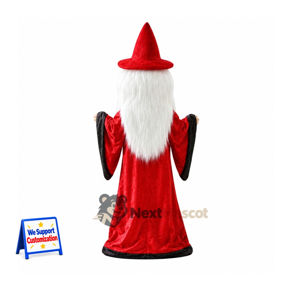 Wizard Mascot Costume - Red Robe