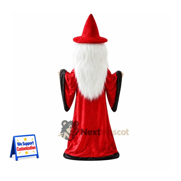 Wizard Mascot Costume - Red Robe Wizard Mascot Costume - Red Robe