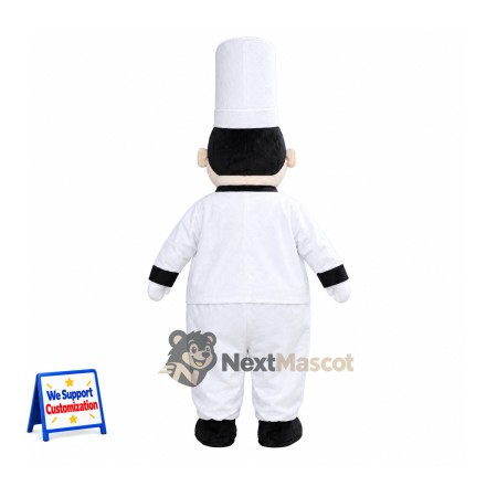 Chef Mascot Costume - White Uniform Chef Mascot Costume - White Uniform