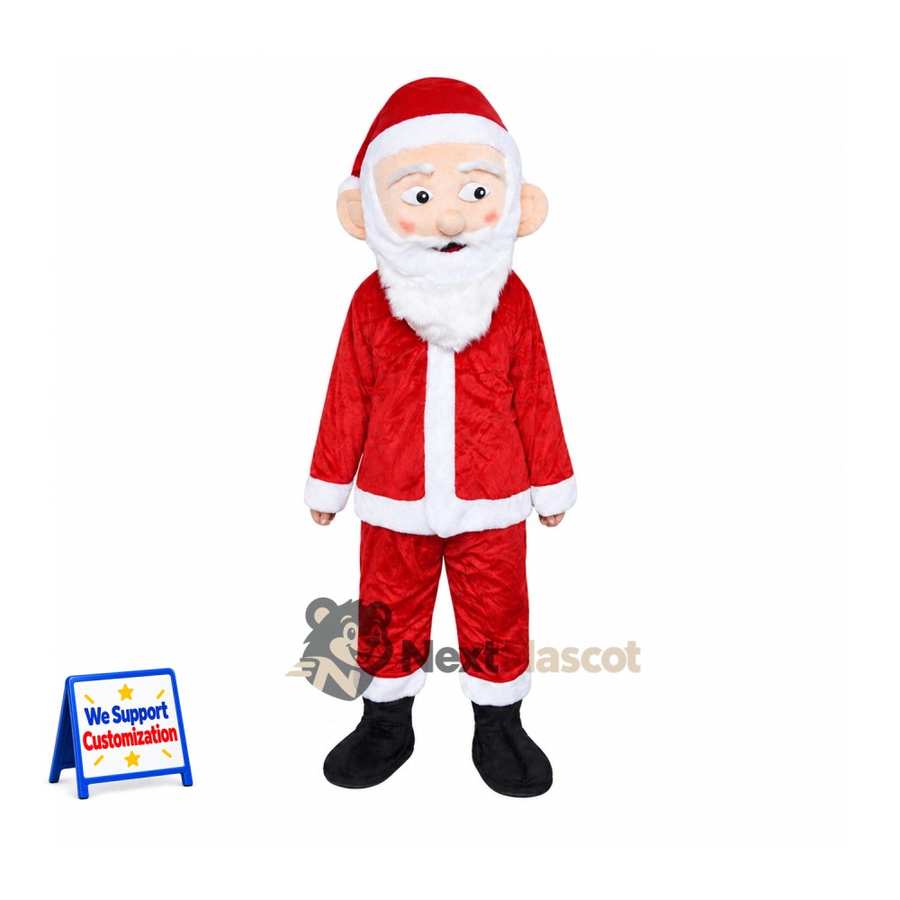 Santa Claus Mascot Costume for Winter Festivals Santa Claus Mascot Costume for Winter Festivals