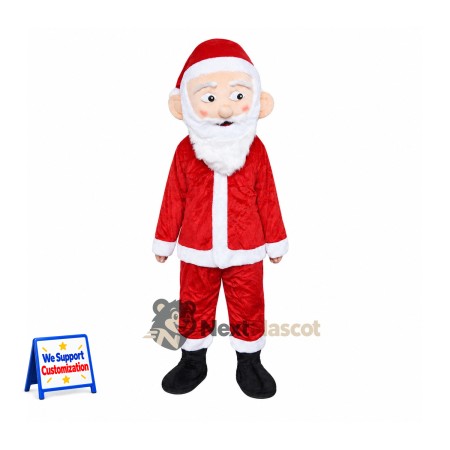 Santa Claus Mascot Costume for Winter Festivals Santa Claus Mascot Costume for Winter Festivals