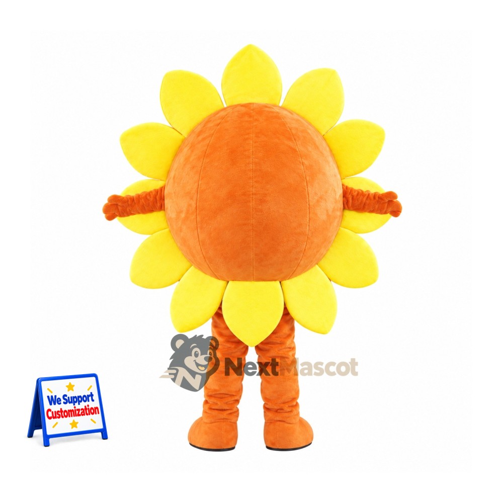Sunflower Mascot Costume - Blue Eyes Sunflower Mascot Costume - Blue Eyes