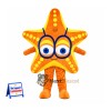 Starfish Mascot Costume - Orange, Glasses