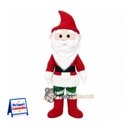 Christmas Gnome Mascot Costume for Christmas Parades Christmas Gnome Mascot Costume for Christmas Parades