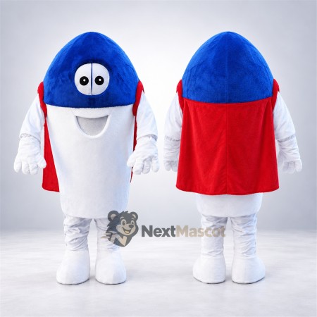 Capsule Mascot Costume - Red, White and Blue Capsule Mascot Costume - Red, White and Blue