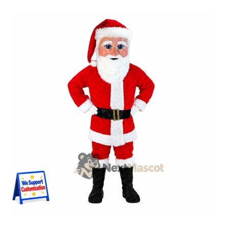Santa Claus Mascot Costume for Holiday Shows Santa Claus Mascot Costume for Holiday Shows