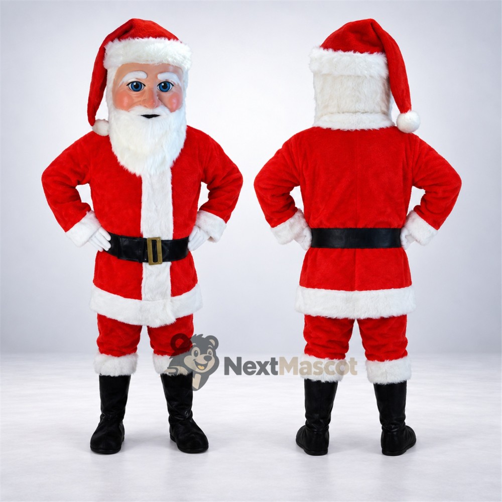 Santa Claus Mascot Costume for Holiday Shows Santa Claus Mascot Costume for Holiday Shows