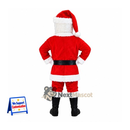 Santa Claus Mascot Costume for Holiday Shows Santa Claus Mascot Costume for Holiday Shows