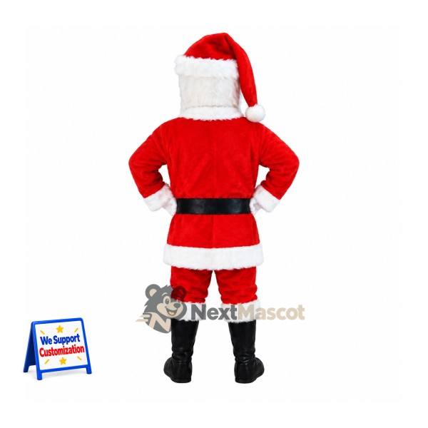 Santa Claus Mascot Costume for Holiday Shows Santa Claus Mascot Costume for Holiday Shows