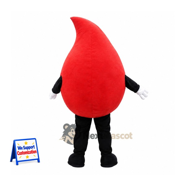 Blood Drop Mascot Costume
