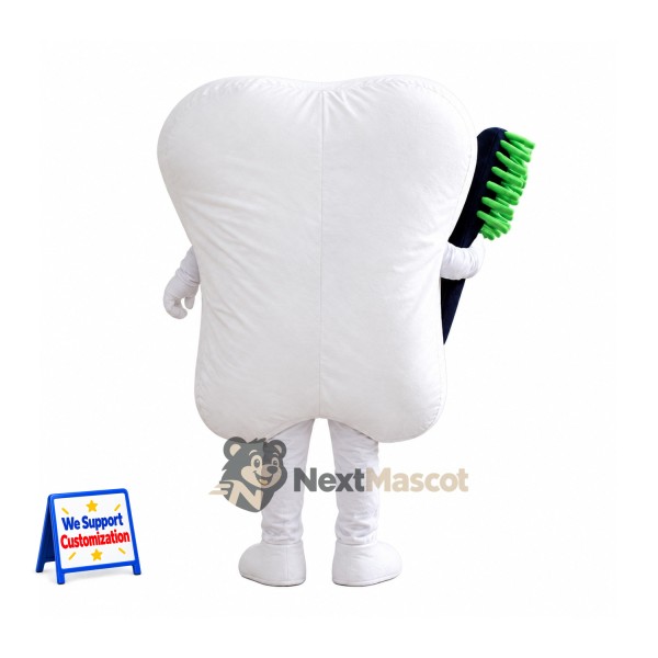 Tooth Mascot Costume - Toothbrush for Community Events Tooth Mascot Costume - Toothbrush for Community Events