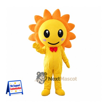 Sun Mascot Costume - Red Bow Tie for Parades Sun Mascot Costume - Red Bow Tie for Parades