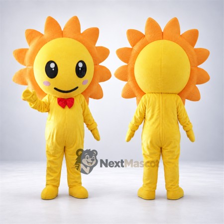 Sun Mascot Costume - Red Bow Tie for Parades Sun Mascot Costume - Red Bow Tie for Parades