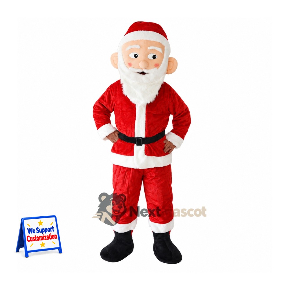 Santa Claus Mascot Costume for Holiday Parades Santa Claus Mascot Costume for Holiday Parades
