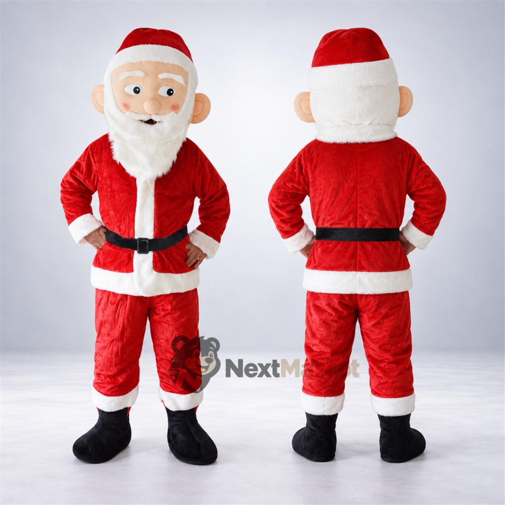 Santa Claus Mascot Costume for Holiday Parades Santa Claus Mascot Costume for Holiday Parades