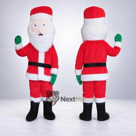 Santa Claus Mascot Costume - Green Mittens Santa Claus Mascot Costume - Green Mittens