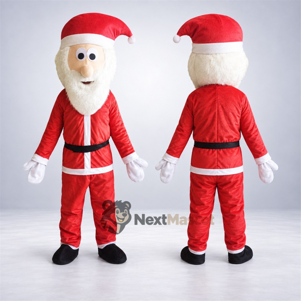 Santa Claus Mascot Costume for Holiday Parties Santa Claus Mascot Costume for Holiday Parties