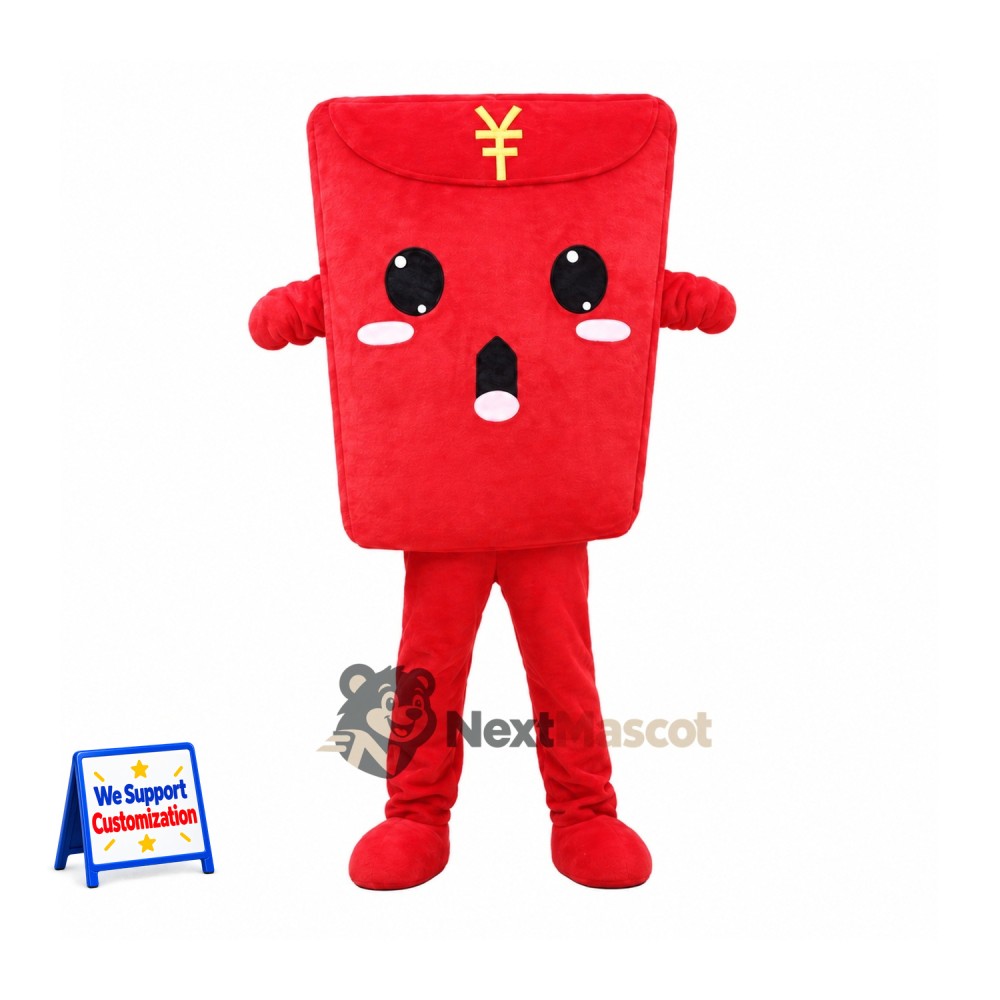 Envelope Mascot Costume - Red