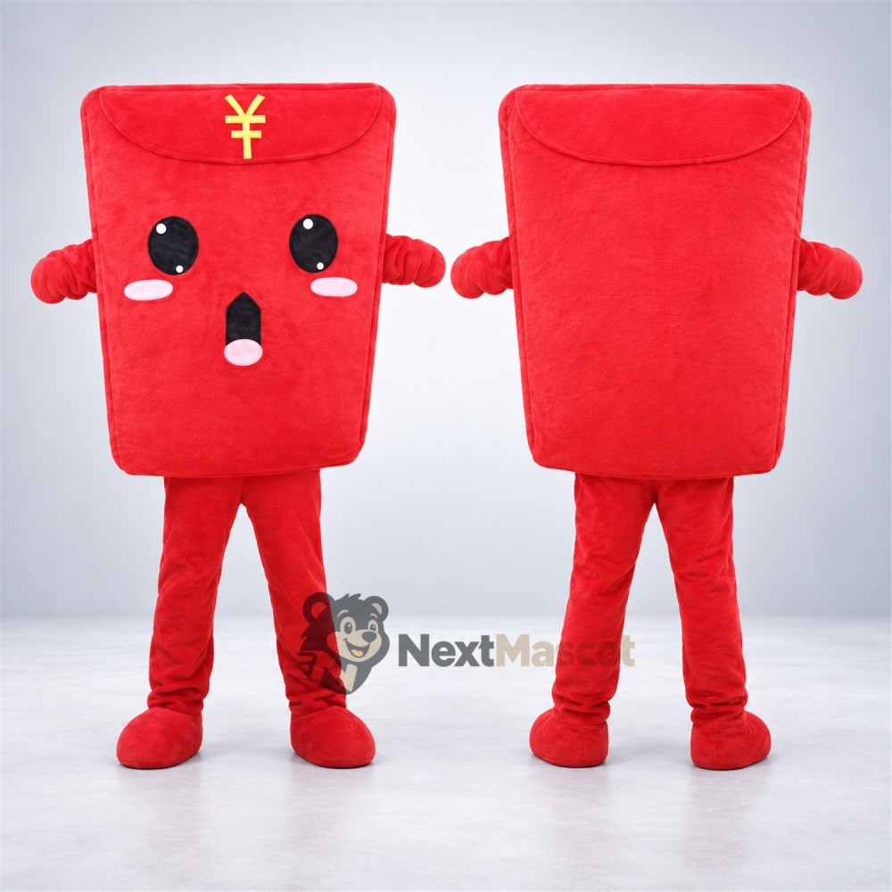 Envelope Mascot Costume - Red