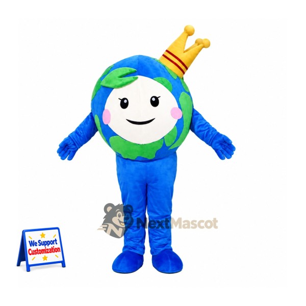 Earth Globe Mascot Costume - Crown