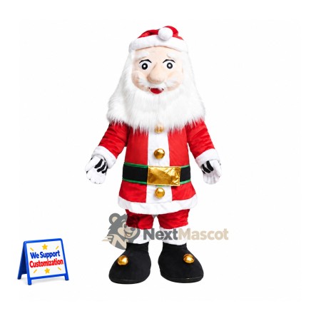 Santa Claus Mascot Costume for Santa Visits