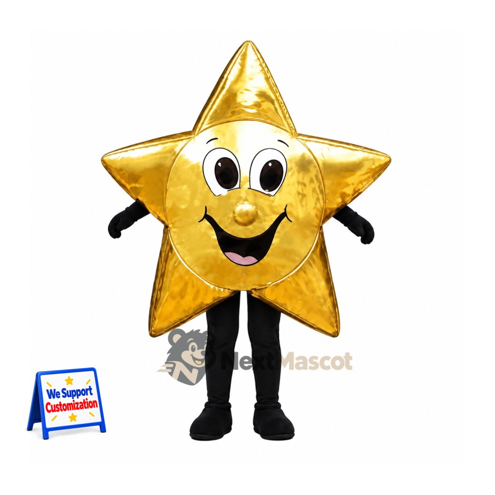 Star Mascot Costume - Gold Star Mascot Costume - Gold