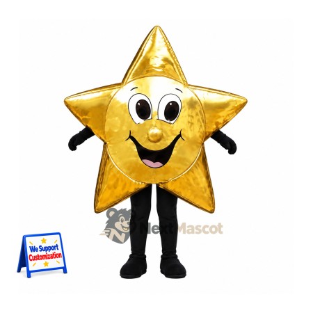 Star Mascot Costume - Gold Star Mascot Costume - Gold