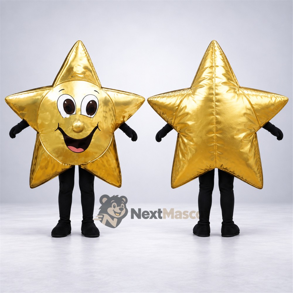 Star Mascot Costume - Gold Star Mascot Costume - Gold