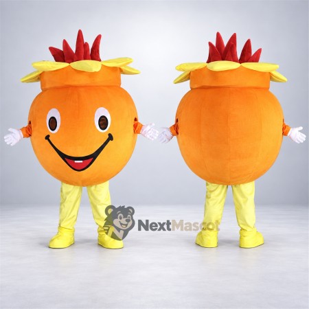 Flower Mascot Costume - Yellow for Parades Flower Mascot Costume - Yellow for Parades