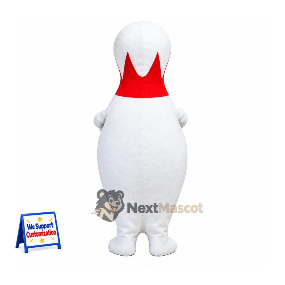 Bowling Pin Mascot Costume for Parades Bowling Pin Mascot Costume for Parades
