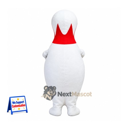 Bowling Pin Mascot Costume for Parades Bowling Pin Mascot Costume for Parades