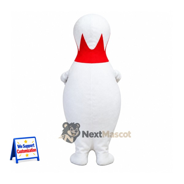 Bowling Pin Mascot Costume for Parades Bowling Pin Mascot Costume for Parades
