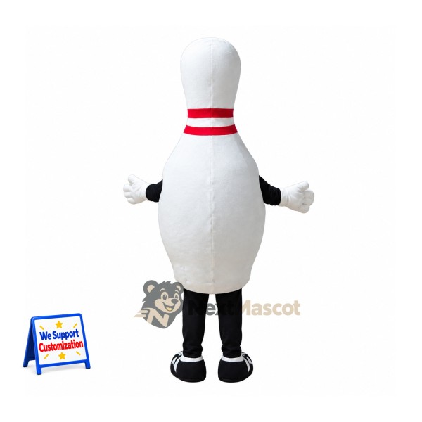 Bowling Pin Mascot Costume for School Events Bowling Pin Mascot Costume for School Events