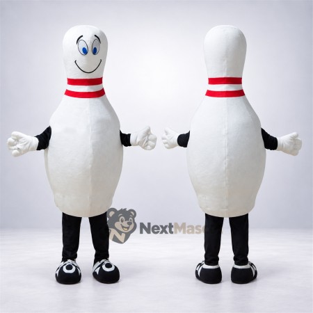 Bowling Pin Mascot Costume for School Events Bowling Pin Mascot Costume for School Events