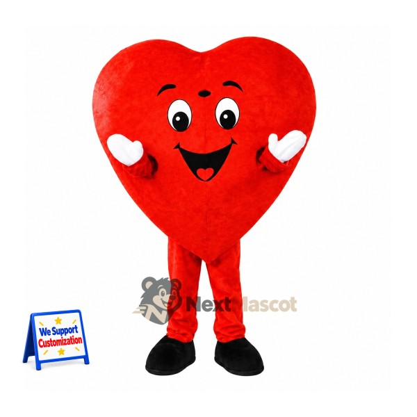 Heart Mascot Costume - Red