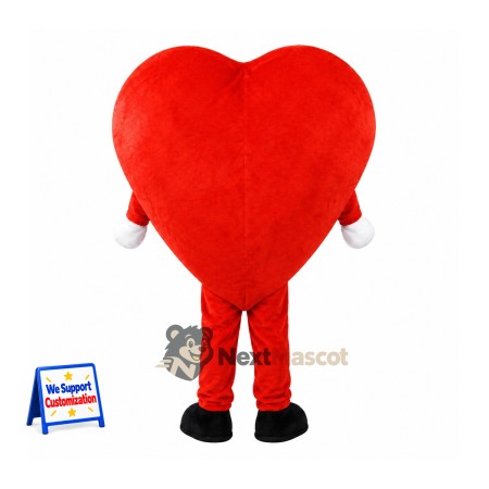 Heart Mascot Costume - Red Heart Mascot Costume - Red