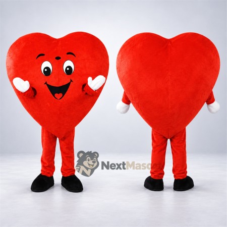 Heart Mascot Costume - Red Heart Mascot Costume - Red