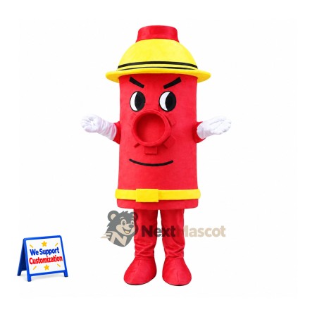 Fire Hydrant Mascot Costume Fire Hydrant Mascot Costume