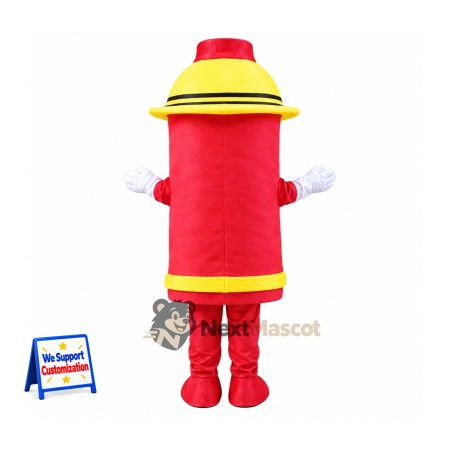 Fire Hydrant Mascot Costume Fire Hydrant Mascot Costume