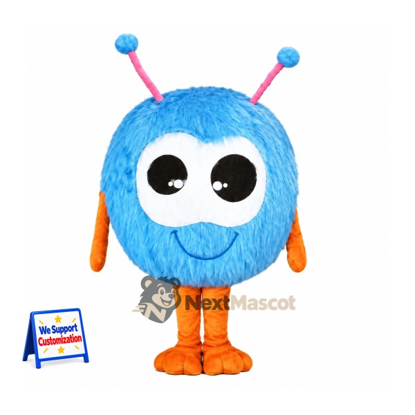 Monster Mascot Costume - Blue, Round