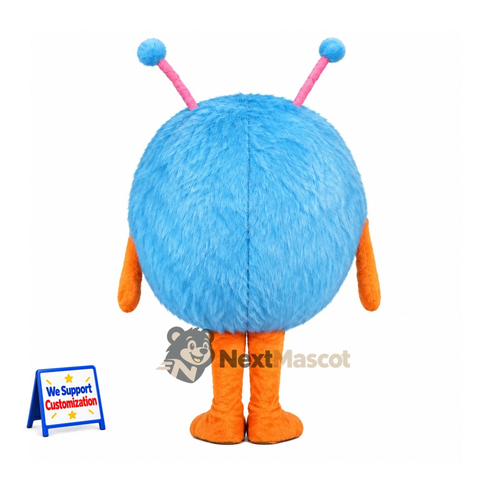 Monster Mascot Costume - Blue, Round Monster Mascot Costume - Blue, Round