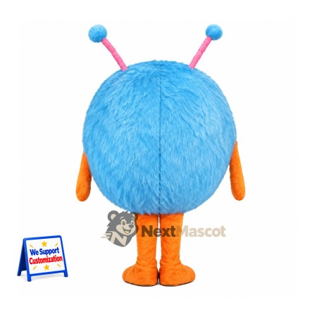 Monster Mascot Costume - Blue, Round Monster Mascot Costume - Blue, Round