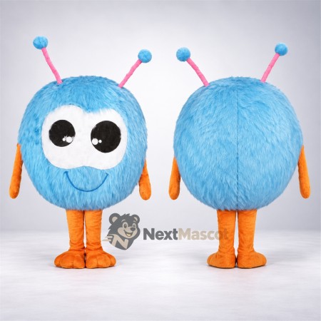Monster Mascot Costume - Blue, Round Monster Mascot Costume - Blue, Round