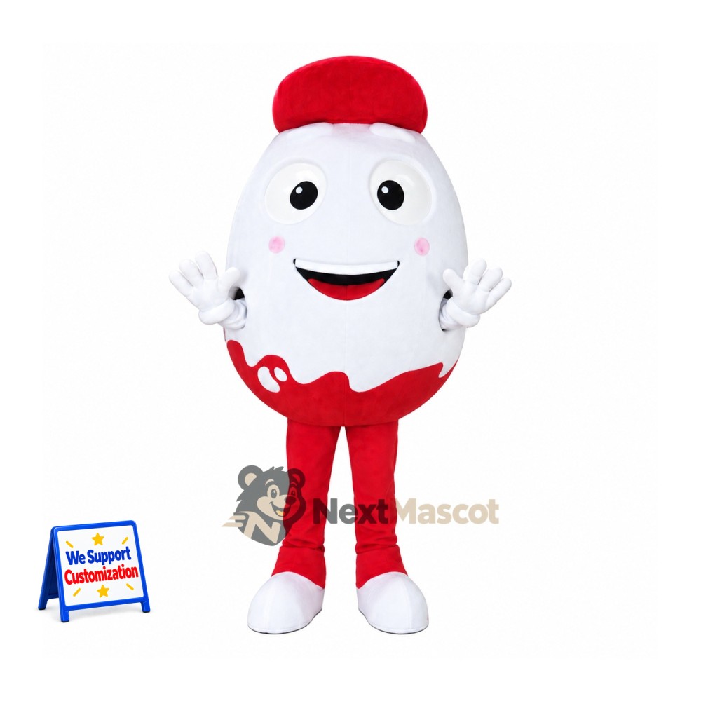 Chocolate Egg Mascot Costume Chocolate Egg Mascot Costume