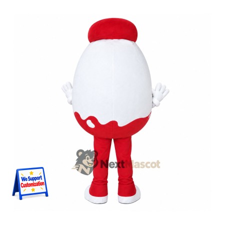 Chocolate Egg Mascot Costume Chocolate Egg Mascot Costume