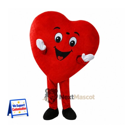 Heart Mascot Costume - Red for Parades Heart Mascot Costume - Red for Parades