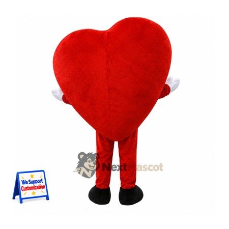 Heart Mascot Costume - Red for Parades Heart Mascot Costume - Red for Parades