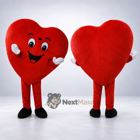 Heart Mascot Costume - Red for Parades Heart Mascot Costume - Red for Parades