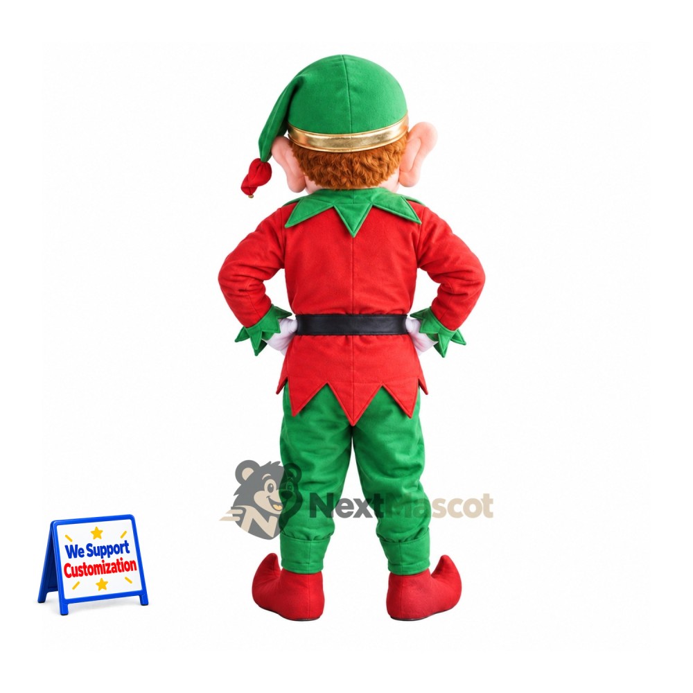 Christmas Elf Mascot Costume for Christmas Events